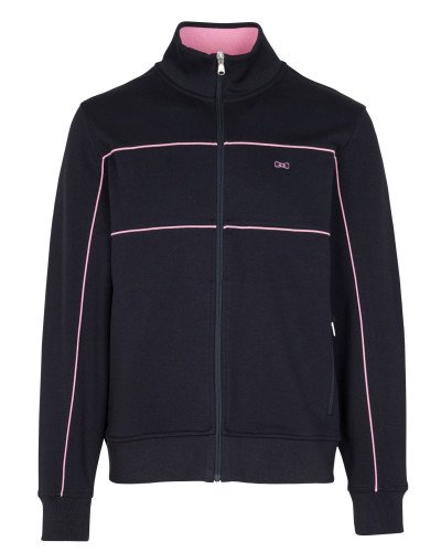 Long-sleeve zip-up sweatshirt Bleu marine Eden Park