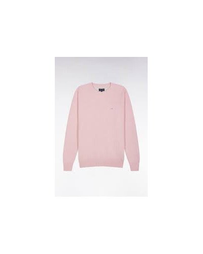 Pull col rond en coton nid d'abeille Eden Park