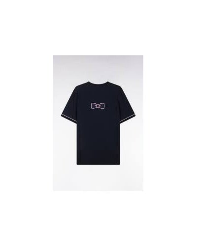 T-shirt en coton marine noeud papillon Eden park